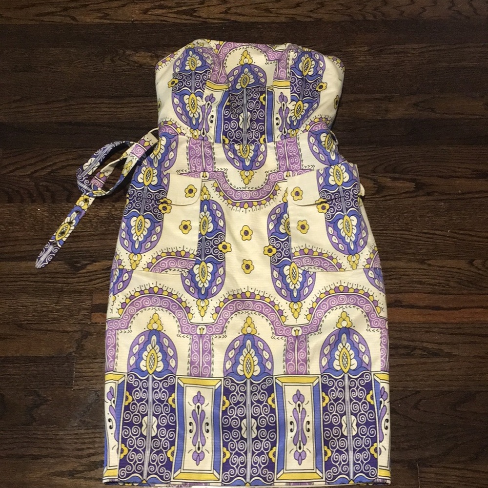 Tracy Reese purple floral tube dress